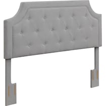 zaria gray full queen headboard   