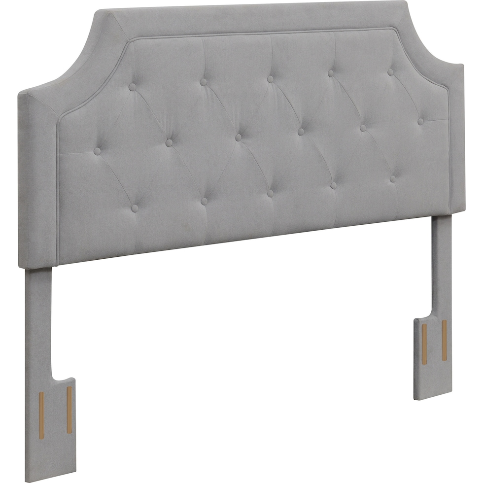 zaria gray full queen headboard   