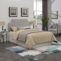 zaria gray full queen headboard   