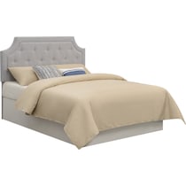 zaria gray full queen headboard   