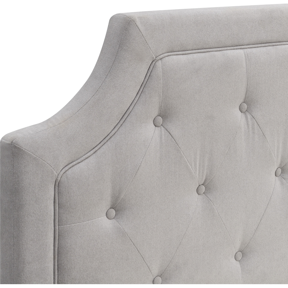 zaria gray full queen headboard   