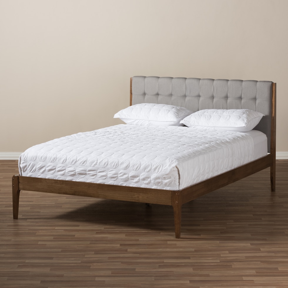 zarina gray king bed   