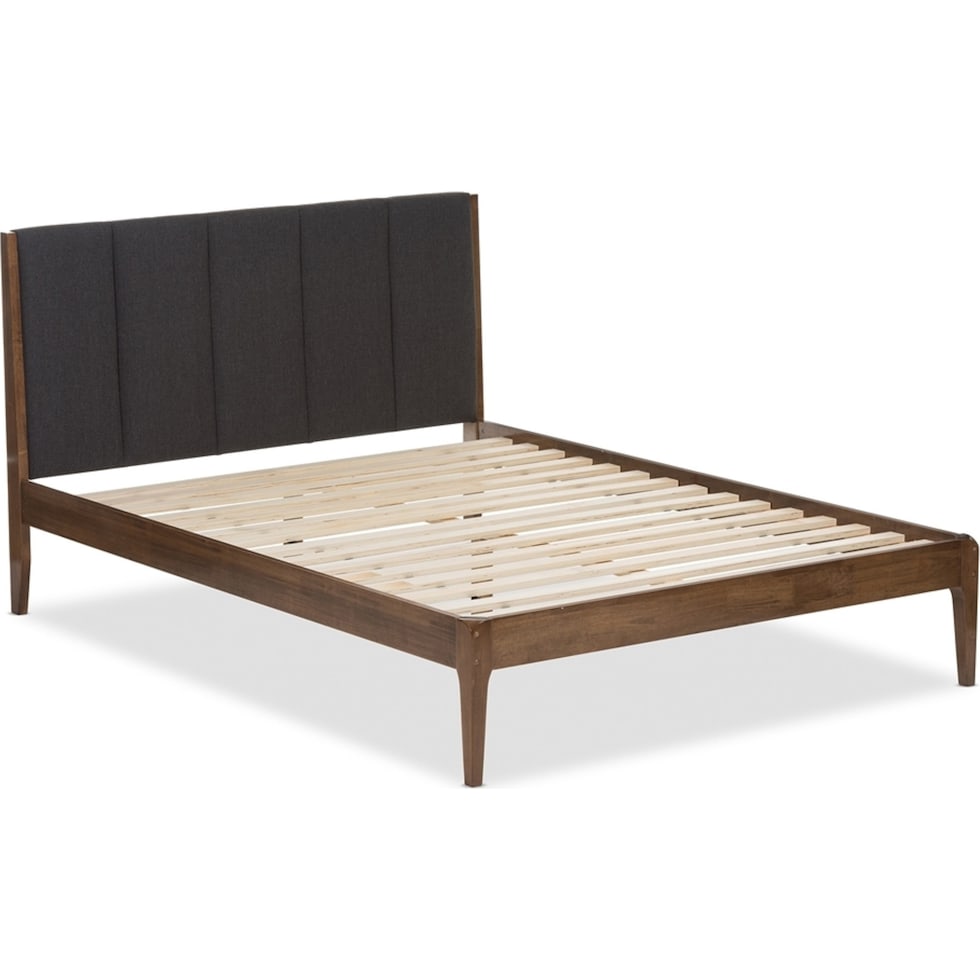 zarina gray queen bed   