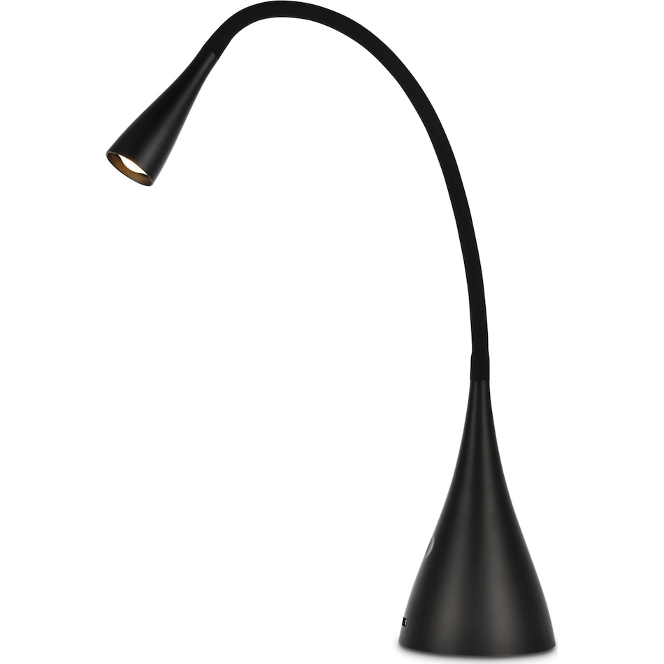 zaya black table lamp   