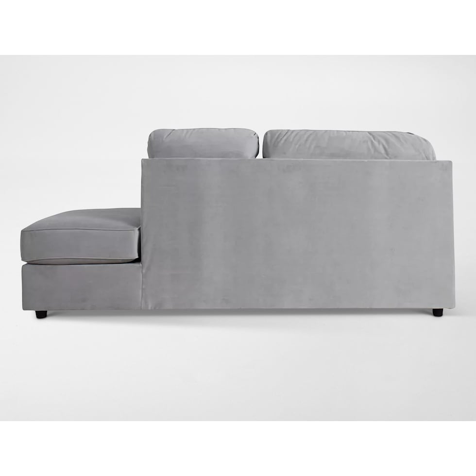 zaya gray sectional   