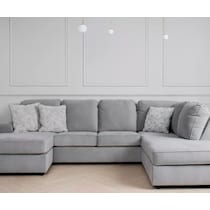 zaya gray sectional   