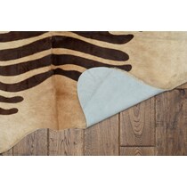zebra dark brown area rug  x    