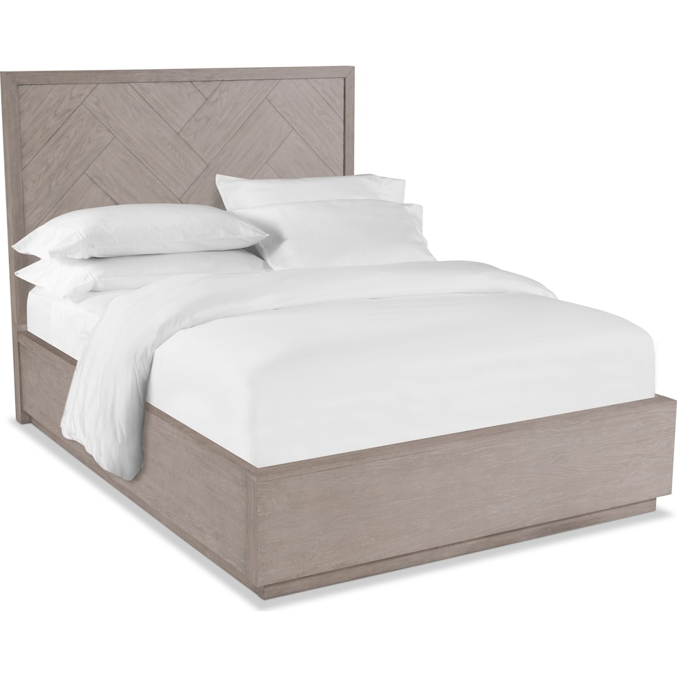 zen gray king bed   