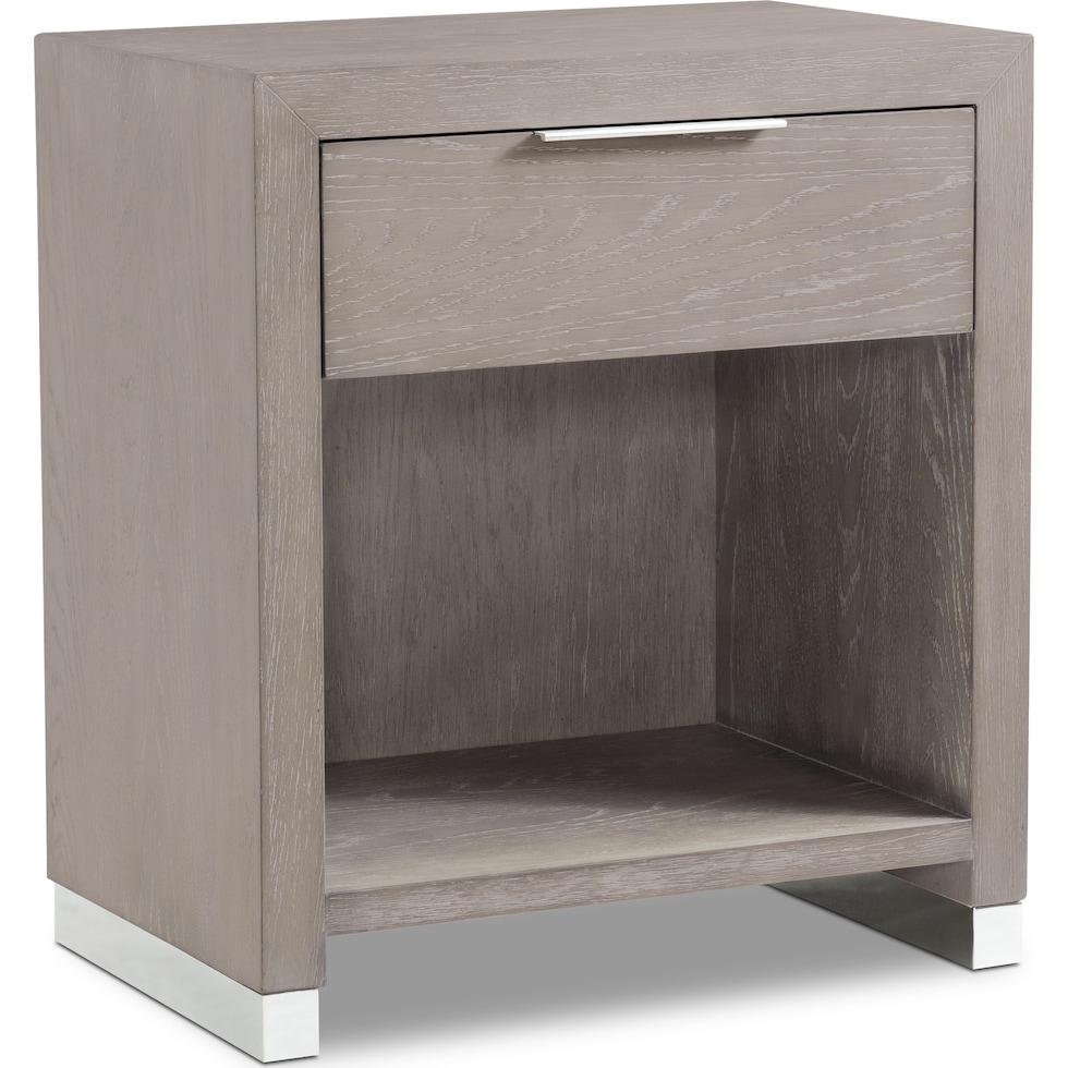 zen gray nightstand   