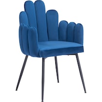 zenia blue dining chair   