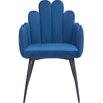 zenia blue dining chair   