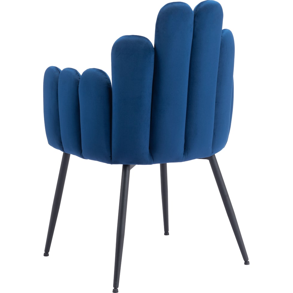 zenia blue dining chair   