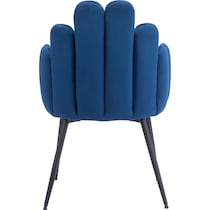 zenia blue dining chair   