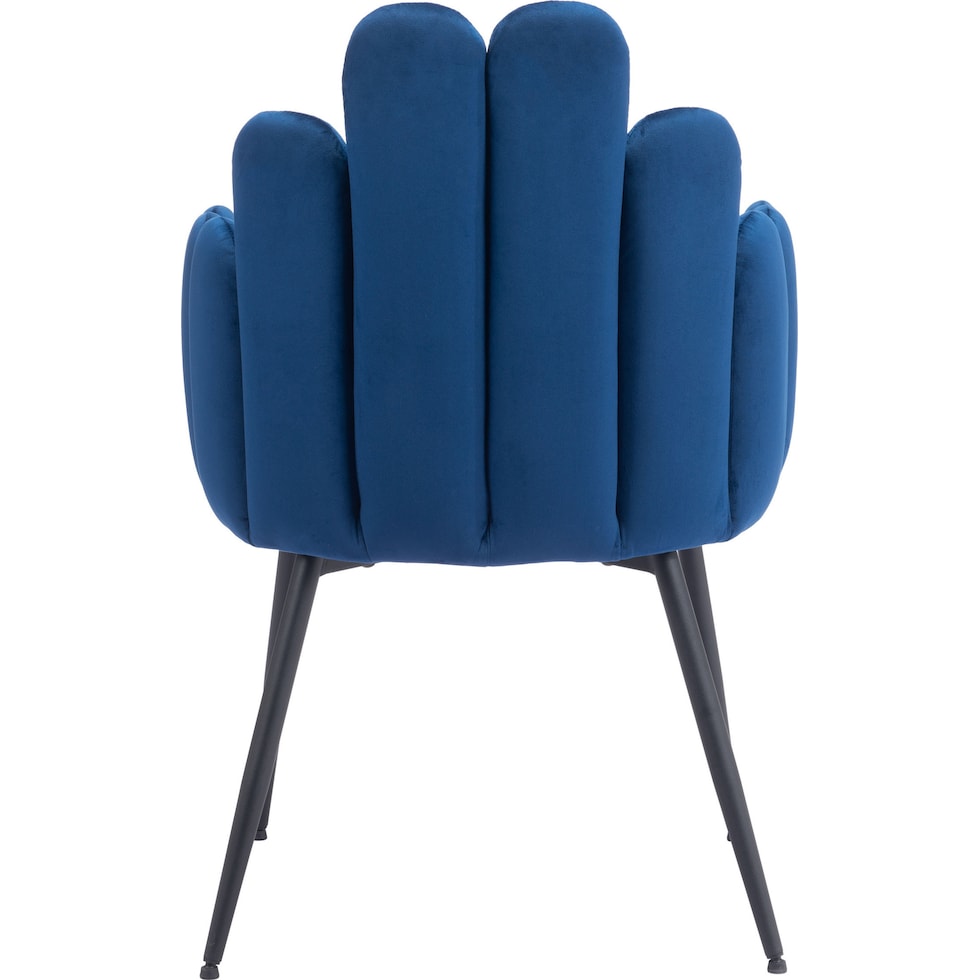 zenia blue dining chair   