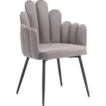 zenia gray dining chair   