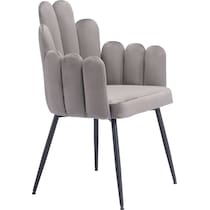 zenia gray dining chair   