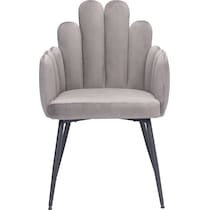 zenia gray dining chair   