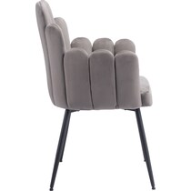 zenia gray dining chair   
