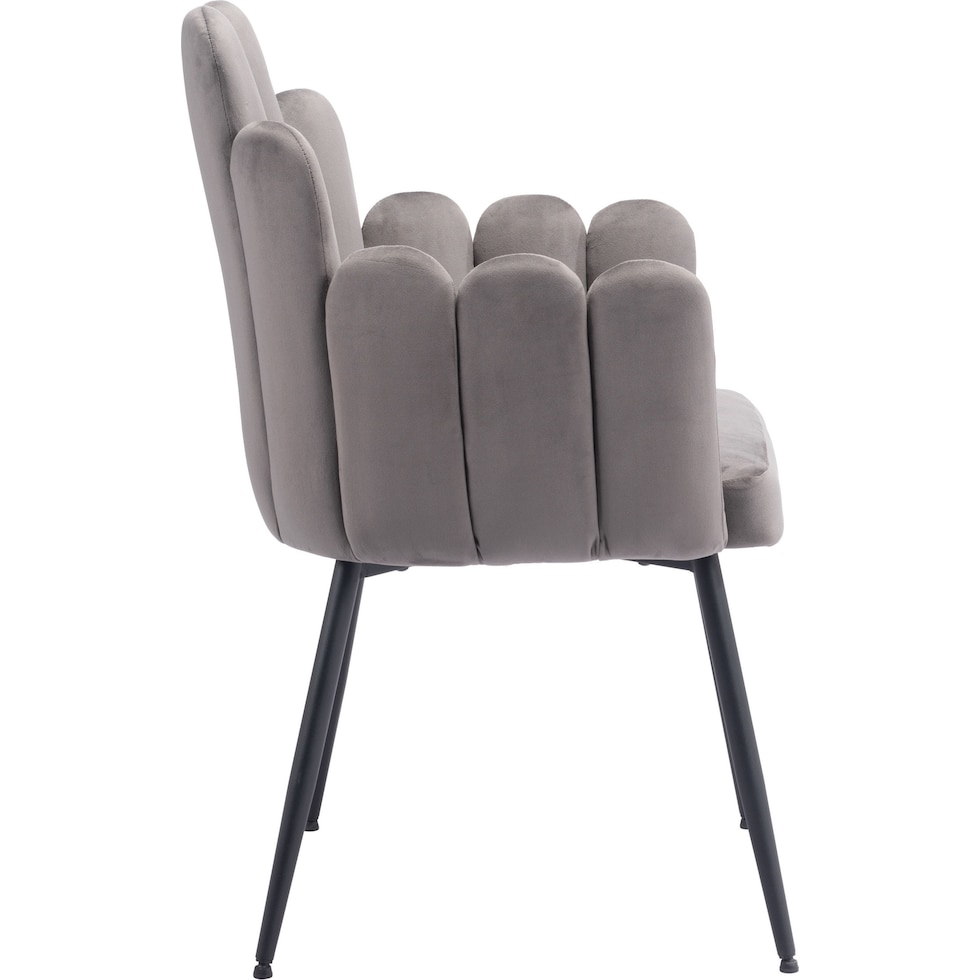zenia gray dining chair   