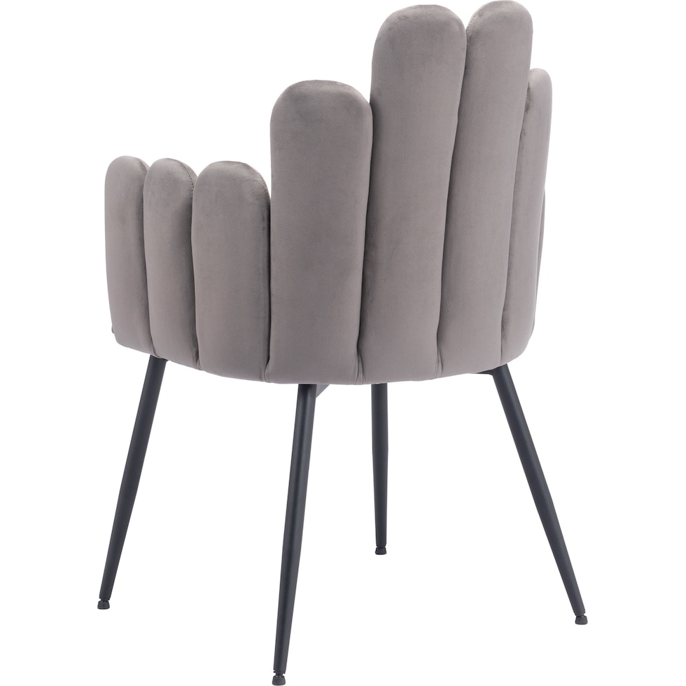 zenia gray dining chair   