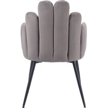 zenia gray dining chair   