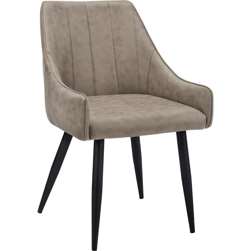 zia beige black chair   