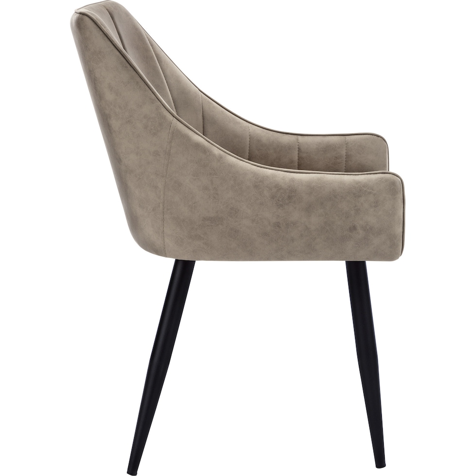 zia beige black chair   