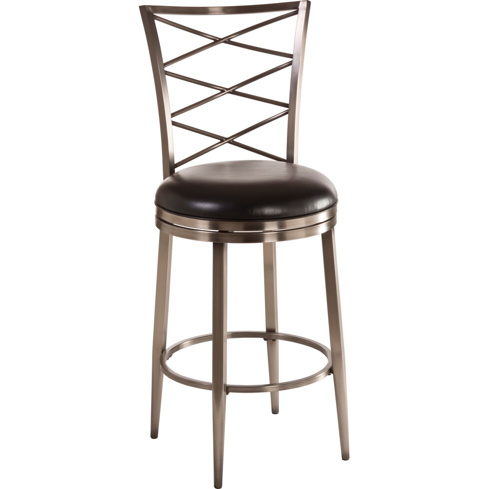 ziggy silver counter height stool   