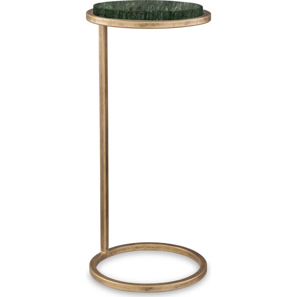 zinnia gold accent table   