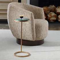 zinnia gold accent table   