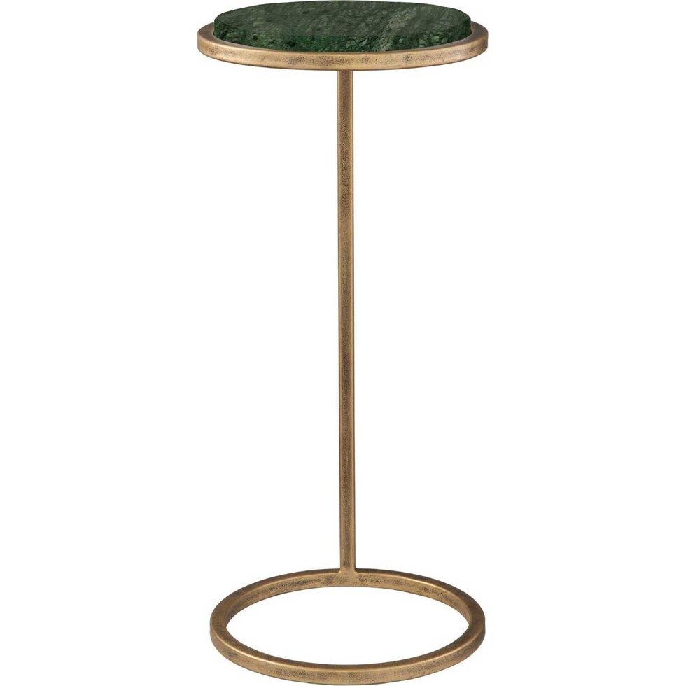 zinnia gold accent table   
