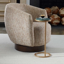 zinnia gold accent table   