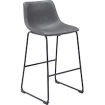 zion gray bar stool   