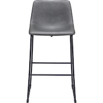 zion gray bar stool   
