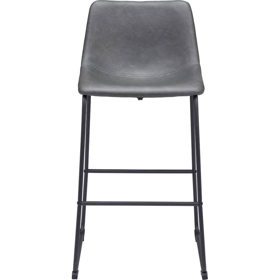 zion gray bar stool   