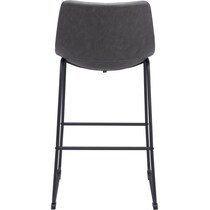 zion gray bar stool   