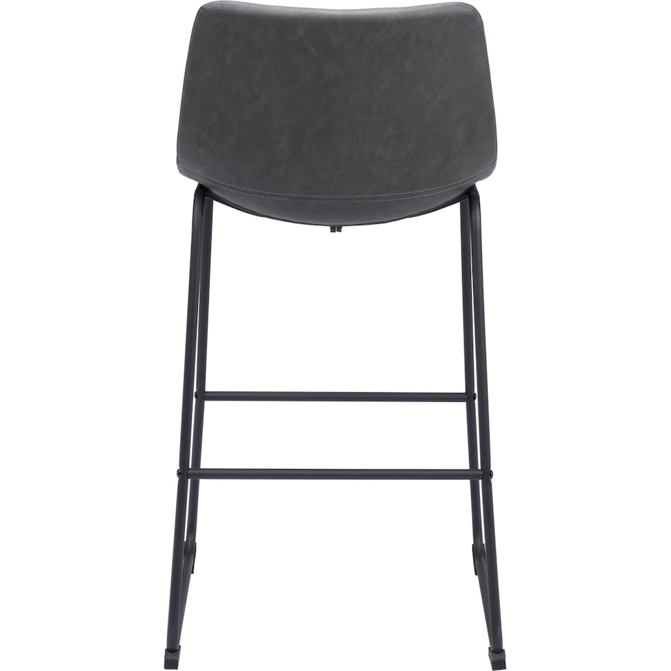 zion gray bar stool   