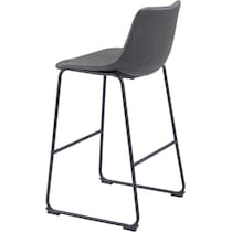 zion gray bar stool   