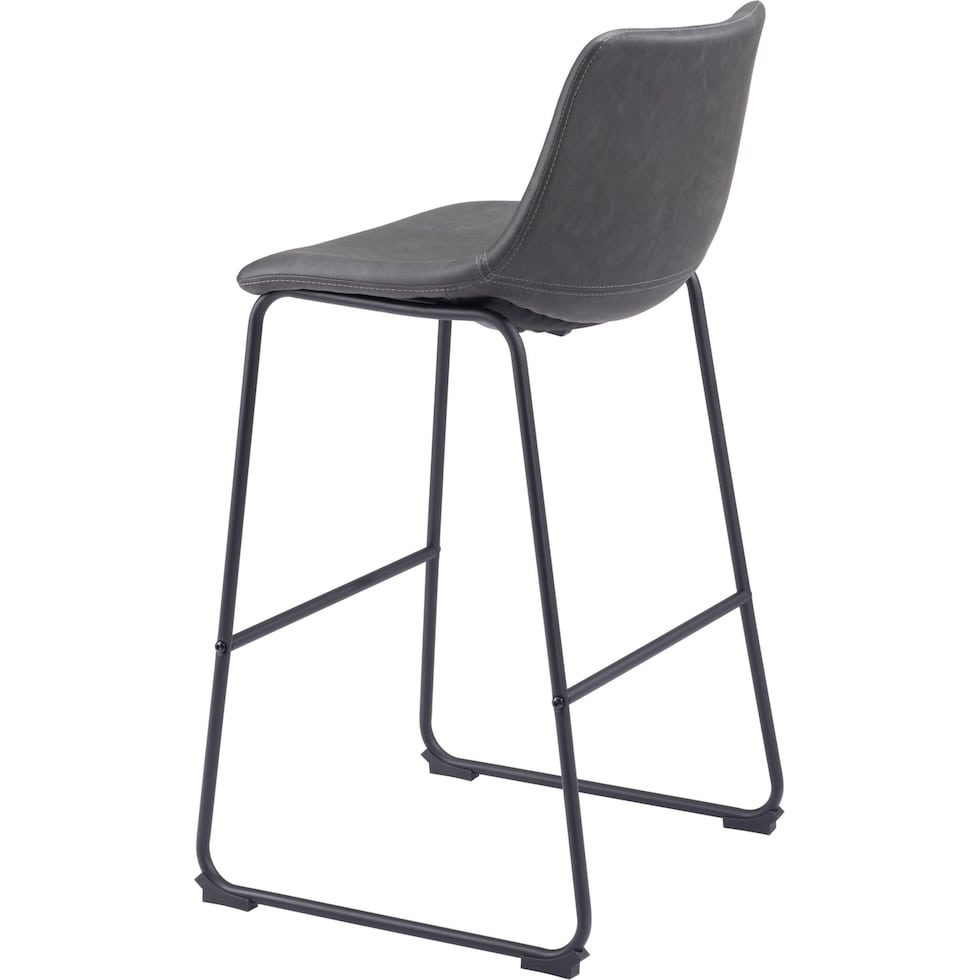 zion gray bar stool   