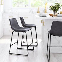 zion gray counter height stool   