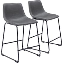 zion gray counter height stool   