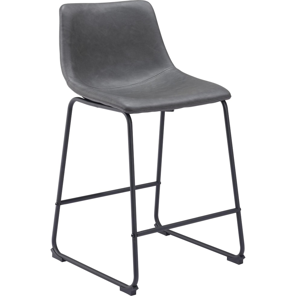 zion gray counter height stool   