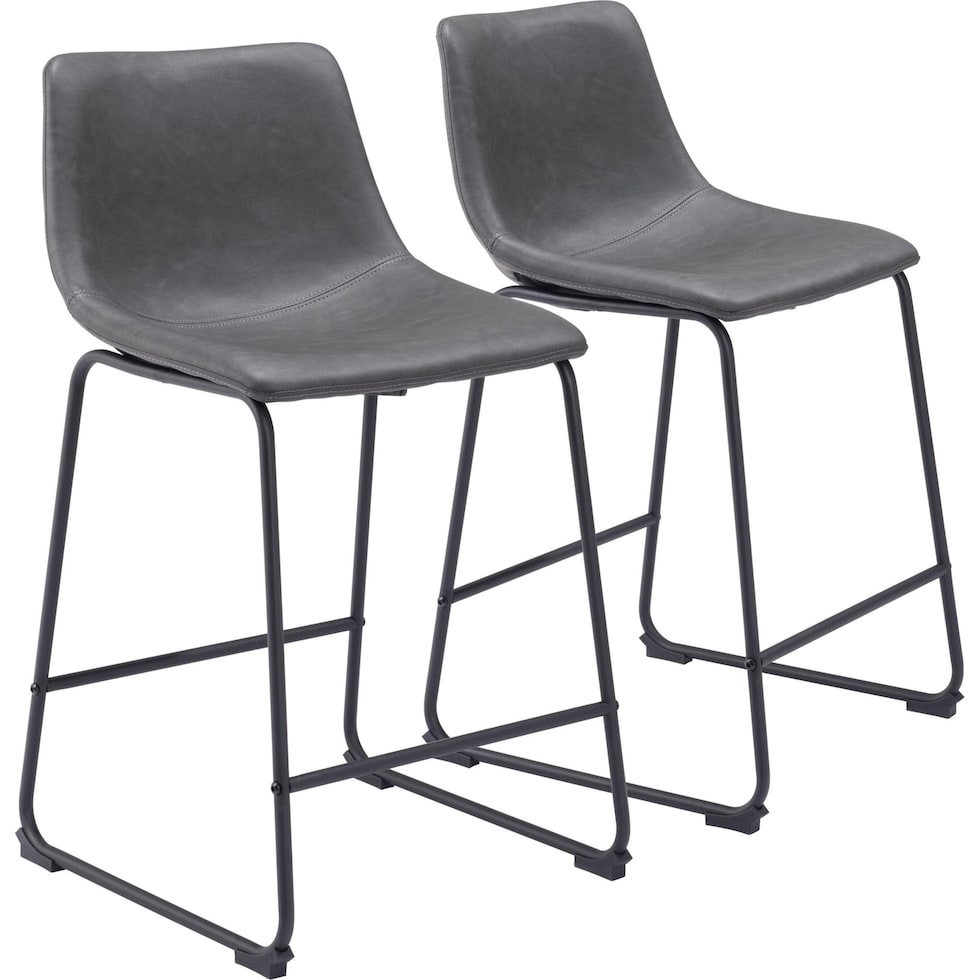 zion gray counter height stool   