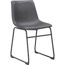zion gray dining chair   