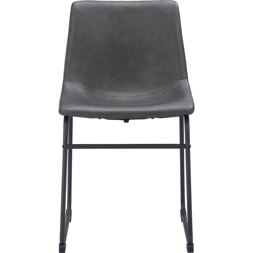 zion gray dining chair   
