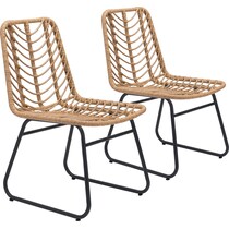 zion light brown outdoor chair   