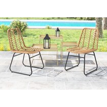 zion light brown outdoor chair   