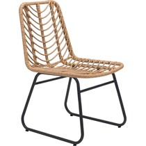 zion light brown outdoor chair   