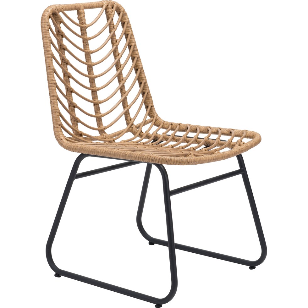 zion light brown outdoor chair   
