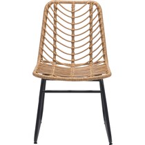 zion light brown outdoor chair   